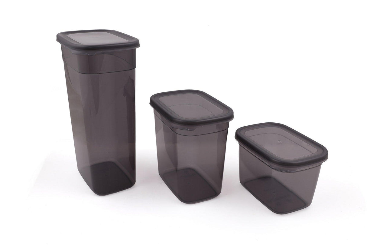 Set cutie de depozitare Storage Box Set BNMPGGY24, Gri, 12 x 17 x 27 cm