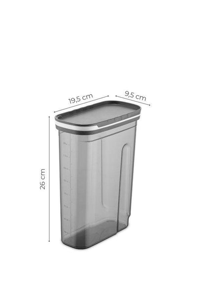 Set cutie de depozitare Storage Box Set FOLYBNM-0674, Gri, 10 x 26 x 20 cm