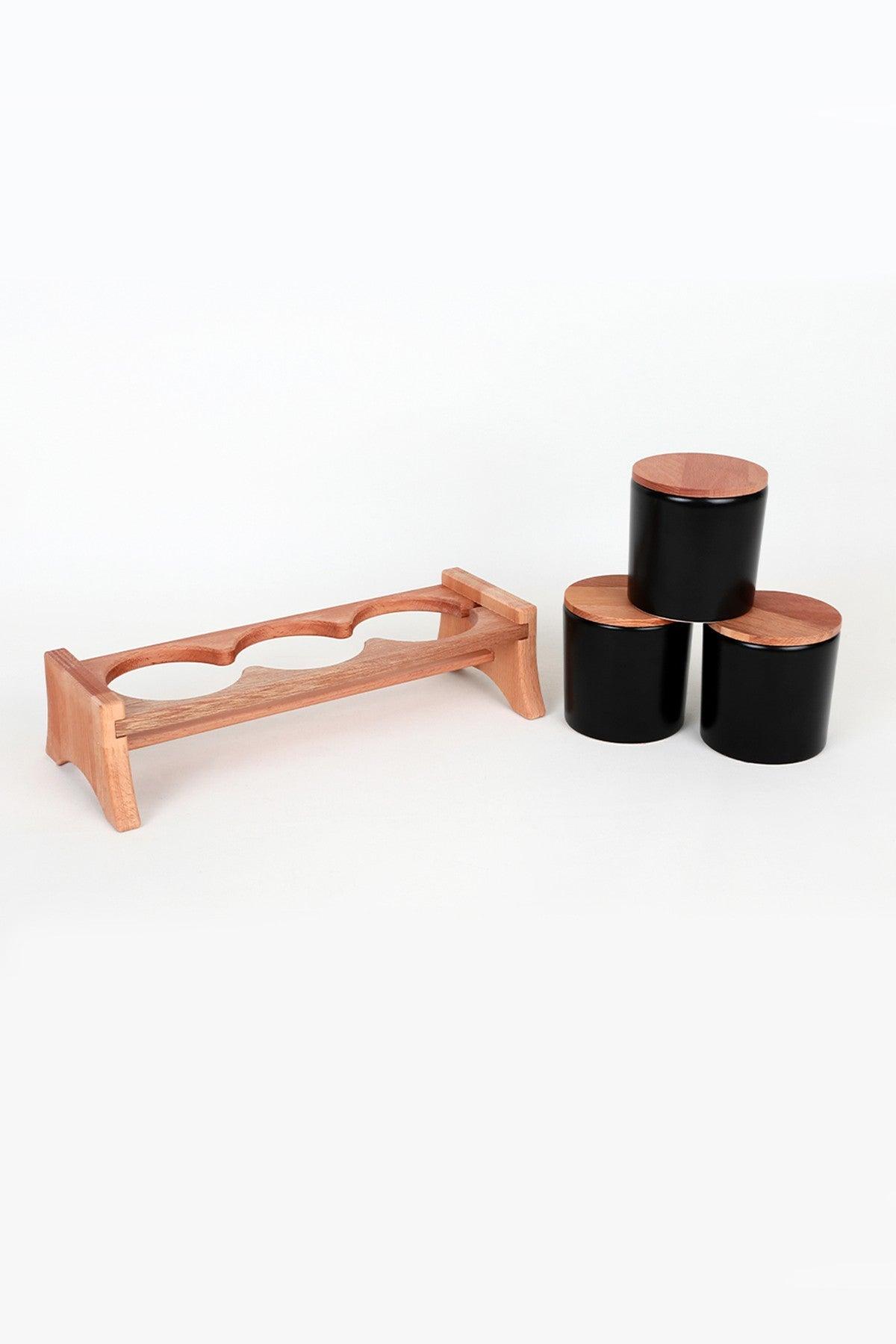 Set cutie de depozitare Storage Box Set ST040803F956A000000MAPS700, Negru mat, 43x23x23 cm