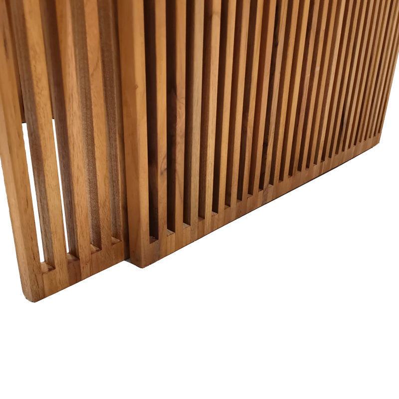 Set de 2 mese de gradina stivuibile Tinnie Boho, Natural, 86x80x46 cm