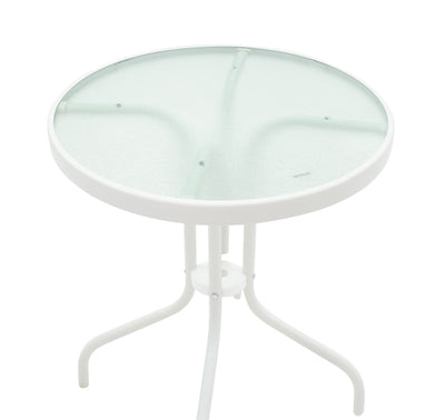 Set de 3 buc masa si scaune de gradina Valor-Confidence B metal, alb, 60x60x70 cm, perspectiva suplimentara