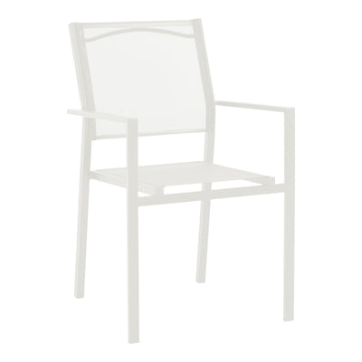 Set de 3 buc masa si scaune de gradina Valor-Confidence B metal, alb, 60x60x70 cm, foto produs