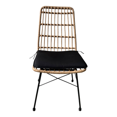 Set de 5 buc masa si scaune de gradina Naoki U ratan Natural si metal, negru, 160x90x78 cm, foto produs 6