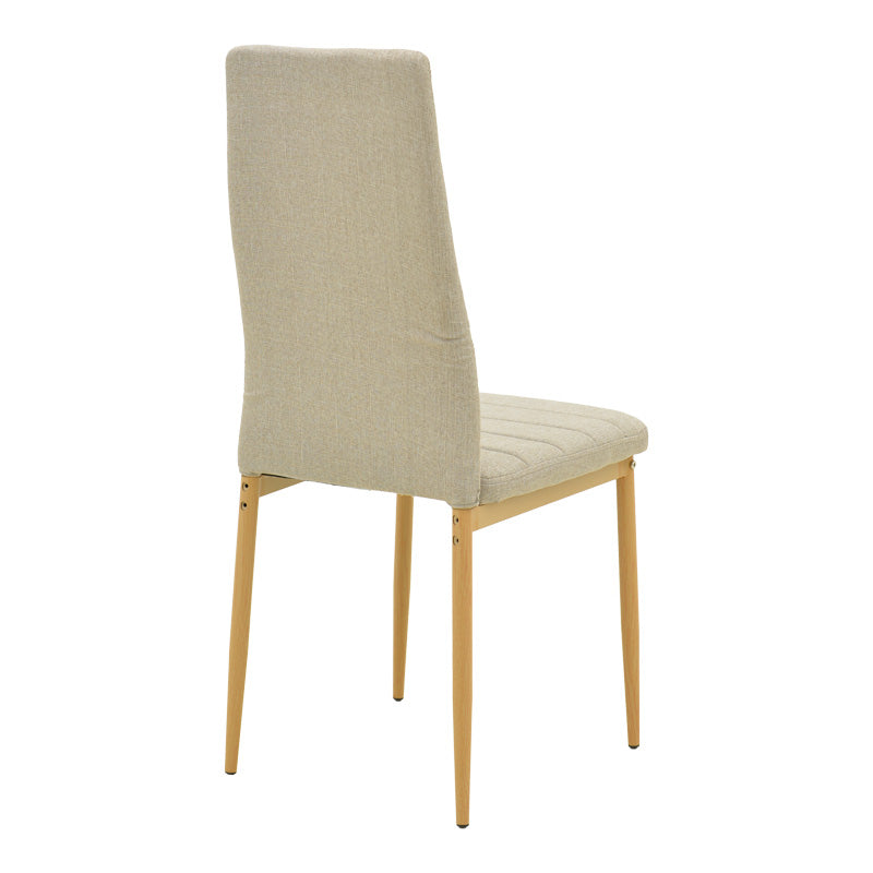 Set de 5 Piese Masa de Dining Rotunda cu Functie Balou-Parker/metal, Diametru 100cm x Înaltime 73cm, Alb-Bej, 100x100x73 cm