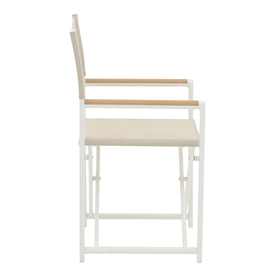 Set de 7 buc masa si scaune de gradina Kliton Mabu aluminiu, alb, 150x80x74 cm, perspectiva suplimentara