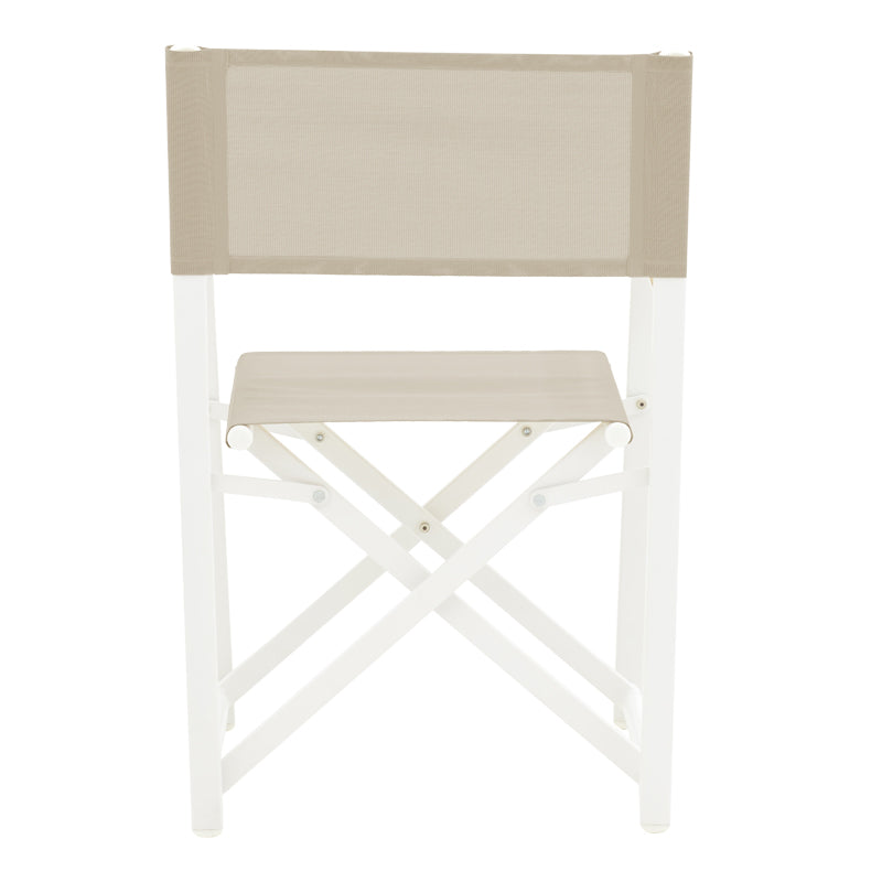 Set de 7 buc masa si scaune de gradina Kliton Mabu aluminiu, alb, 150x80x74 cm, foto produs 6