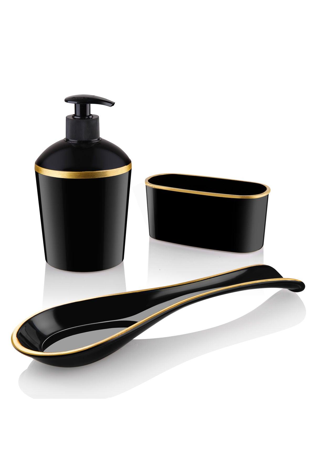 Set de bucătărie Kitchen Set C-DD04 - Black, Negru, 12x11x29 cm