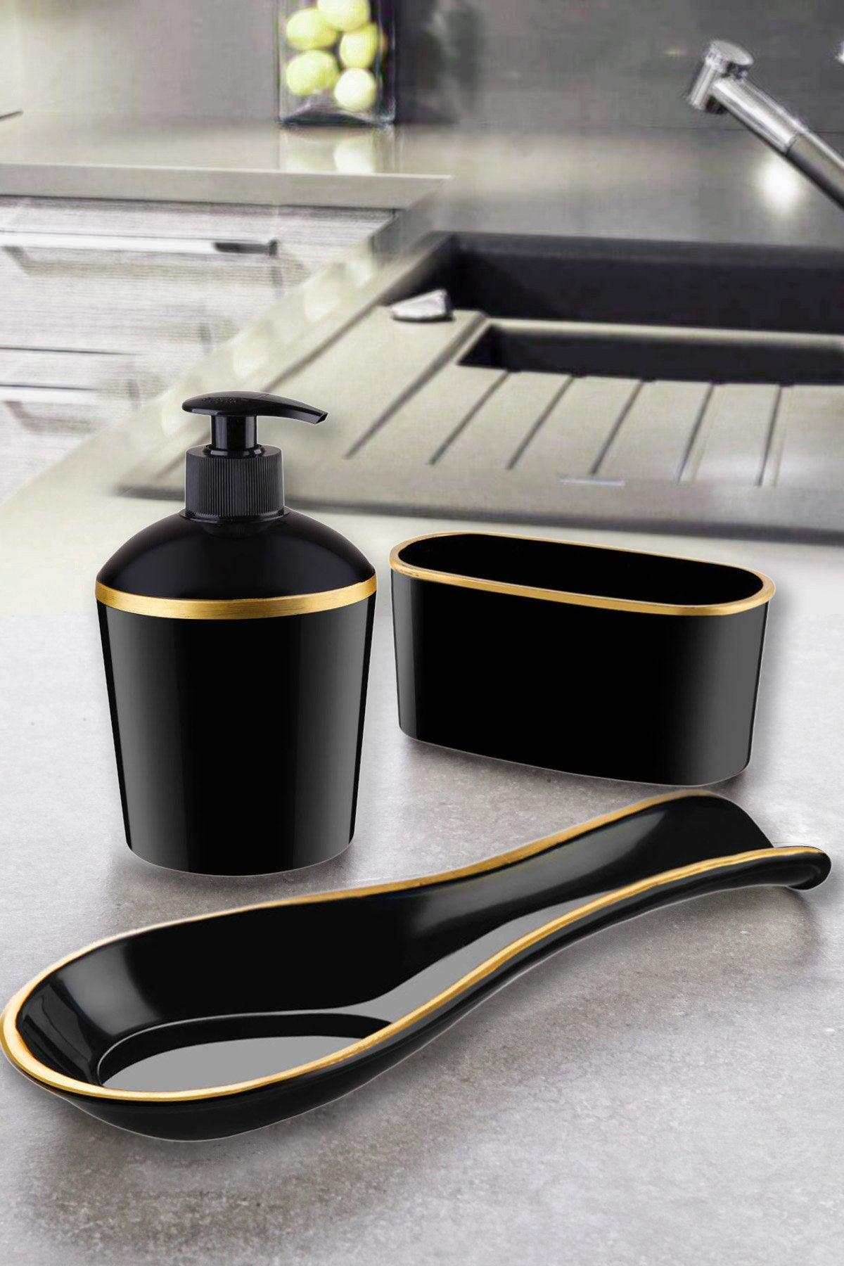 Set de bucătărie Kitchen Set C-DD04 - Black, Negru, 12x11x29 cm