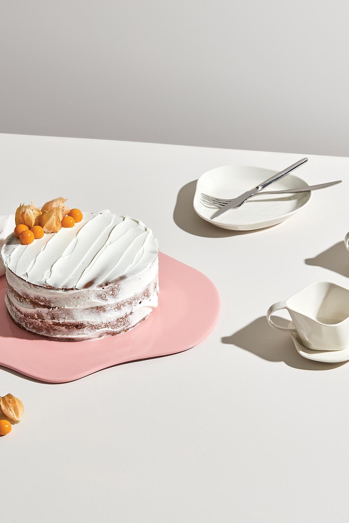 Set de cani de ceai, Crem, 23x10x13 cm