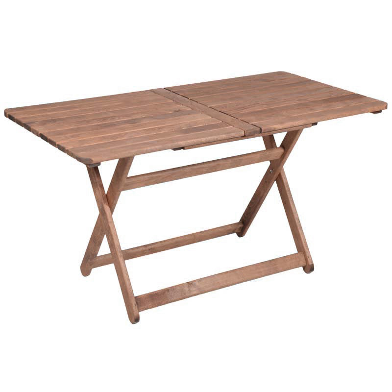 Set de cina Retto 5 piese din lemn de fag masiv, nuc-inchis Gri-inchis, 120x75x71 cm - Galben