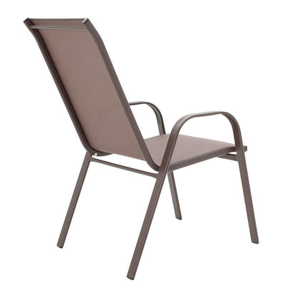 Set de gradina 3 piese Watson-Calan metal-tex Marone, 60x75x90 cm, perspectiva suplimentara