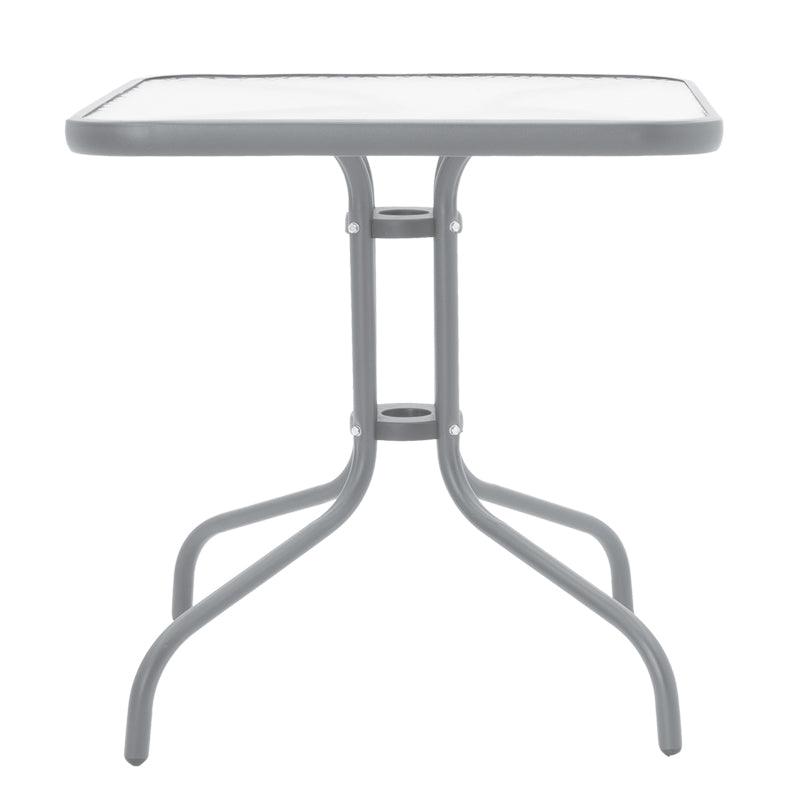 Set de gradina 3 piese Watson-Calan metal-tex Marone, 60x75x90 cm, foto produs 7