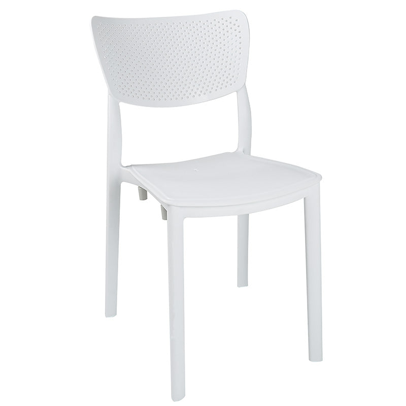 Set de gradina masa si scaune Groovy-Ignite set 3 piese, alb, 80x80x74 cm, detaliu produs