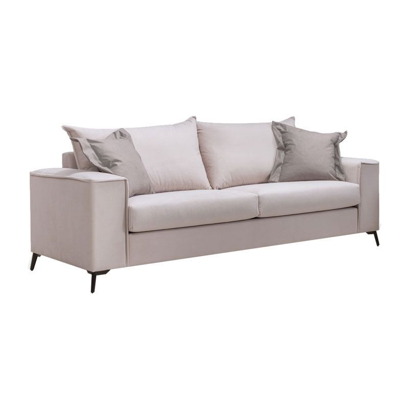 Set de living Verona 2 buc 2-3 locuri crem mak01 - perne Latte mak03, 93x225 cm, imagine suplimentara