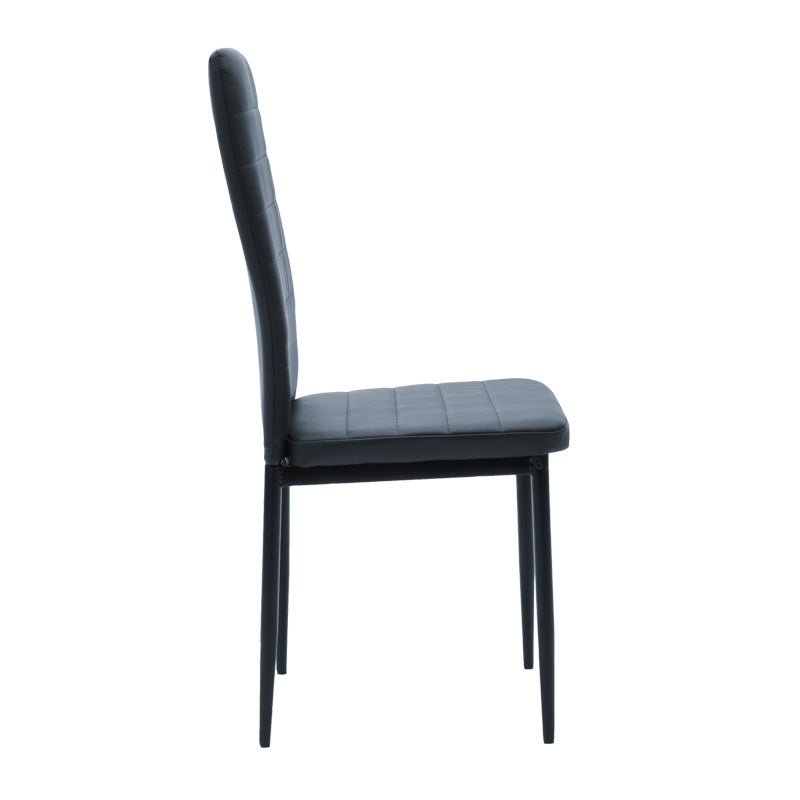 Set de Masa 5 piese Natali-Parker facut culori, negru-Natural, 120x80x76 cm, perspectiva suplimentara
