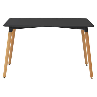 Set de Masa 5 piese Natali-Parker facut culori, negru-Natural, 120x80x76 cm, foto produs 6
