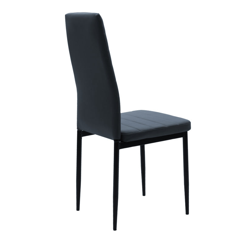 Set de Masa de 5 piese Manka-Parker facut, negru-sonoma, 110x80x77 cm, detaliu produs