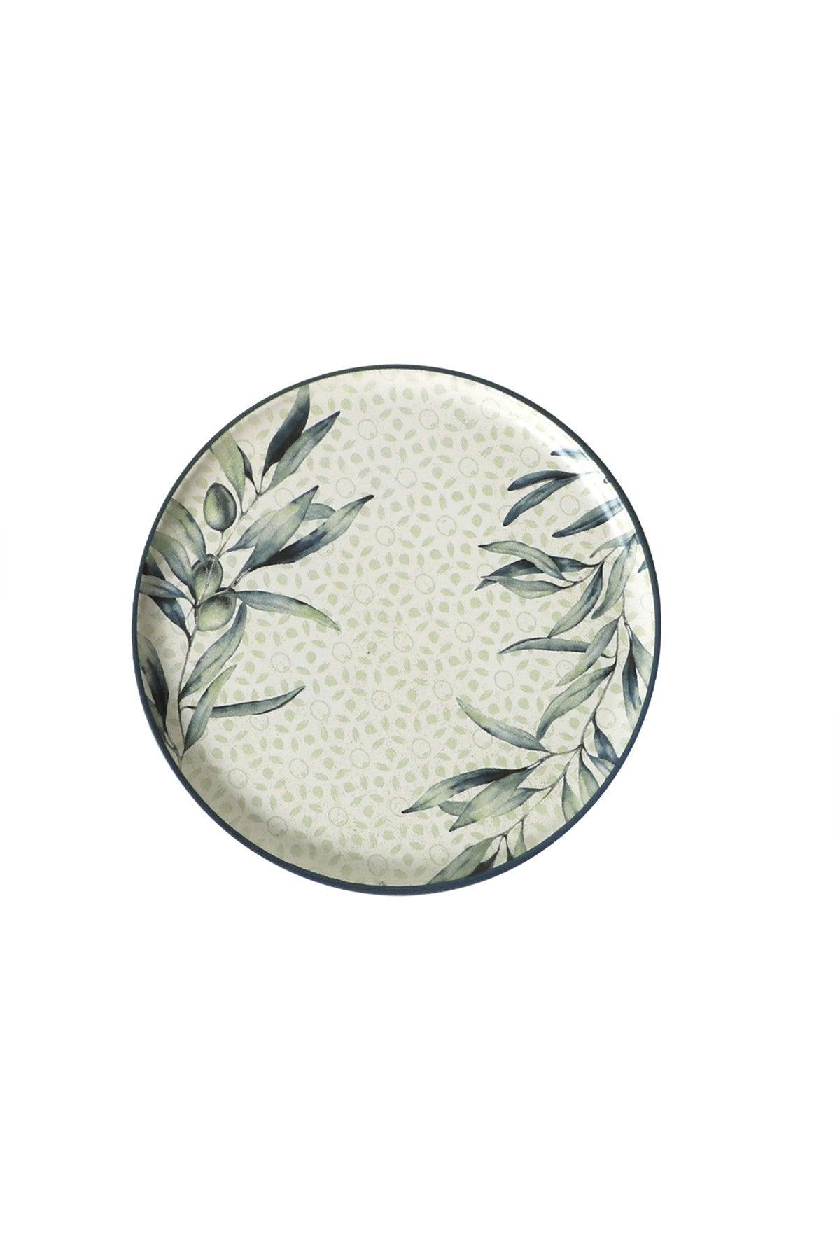 Set de mic dejun Leaf, Multicolor, 18 piese