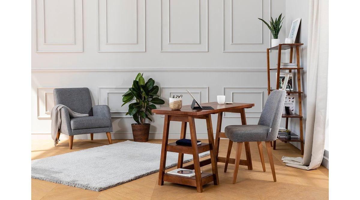 Set De Mobilier De Birou Lemn ,Nuc, 2 piese