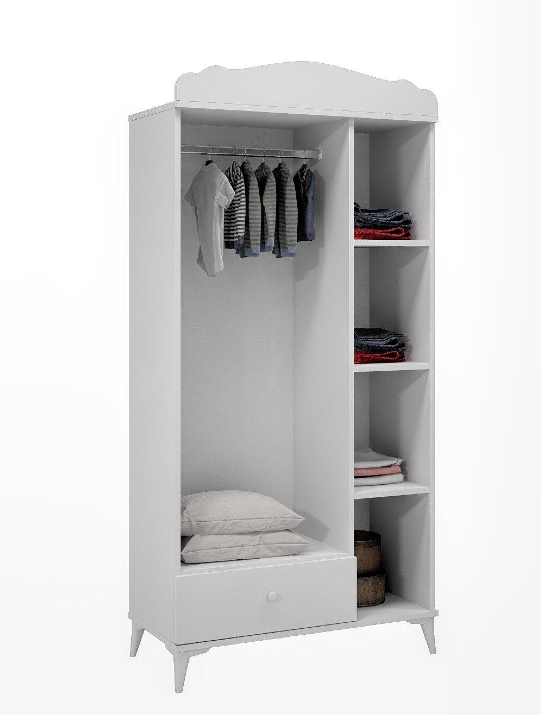 Set de mobilier pentru camera bebelusului Sansa Buyuyen - White, Alb, 95x67x175 cm