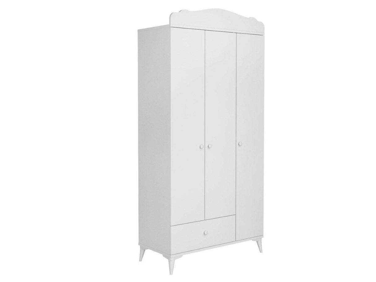 Set de mobilier pentru camera bebelusului Sansa Buyuyen - White, Alb, 95x67x175 cm