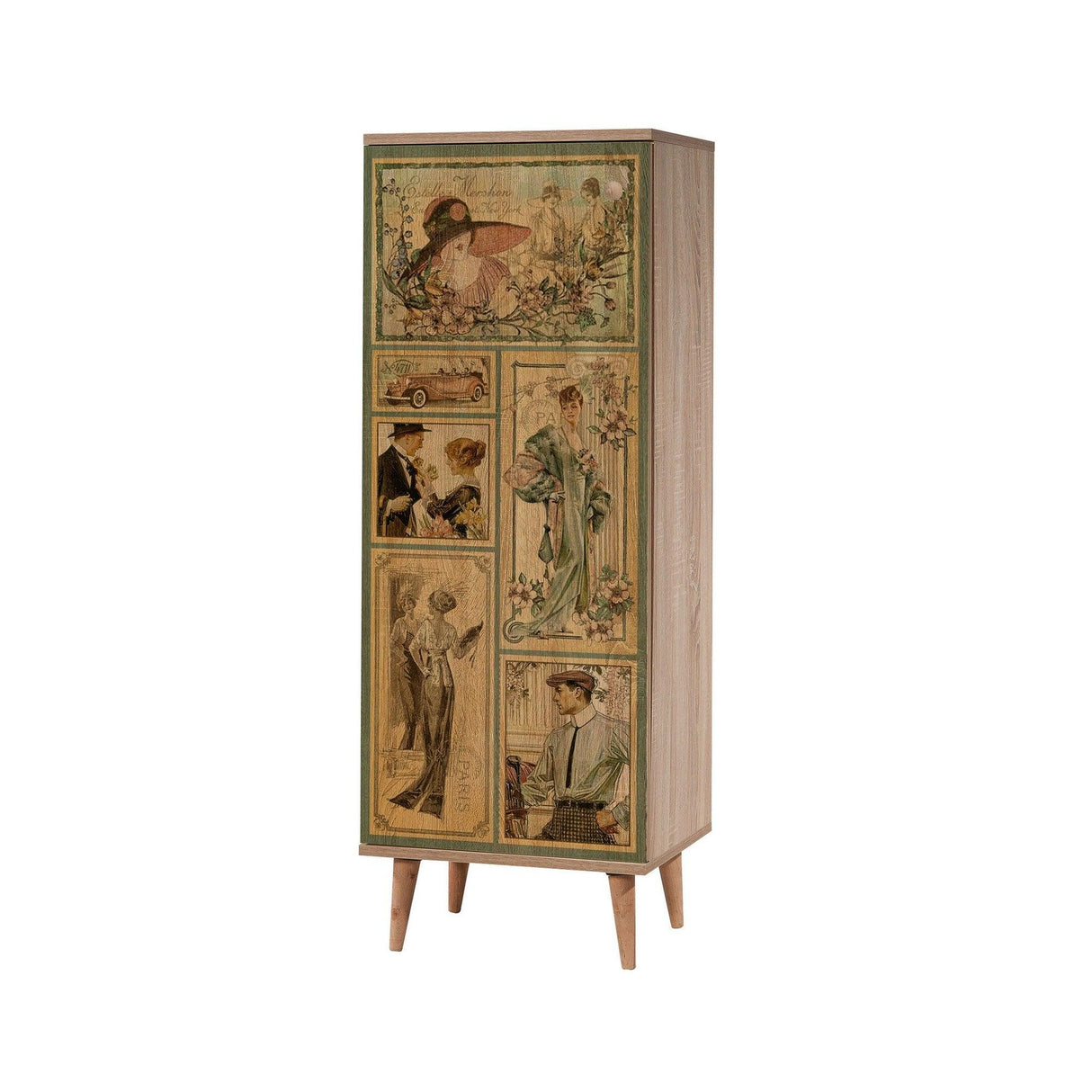 Set de mobilier pentru hol Filinta - 723 - 1053 Hallway Furniture Set 7, Sonomo, 105x50x40 cm