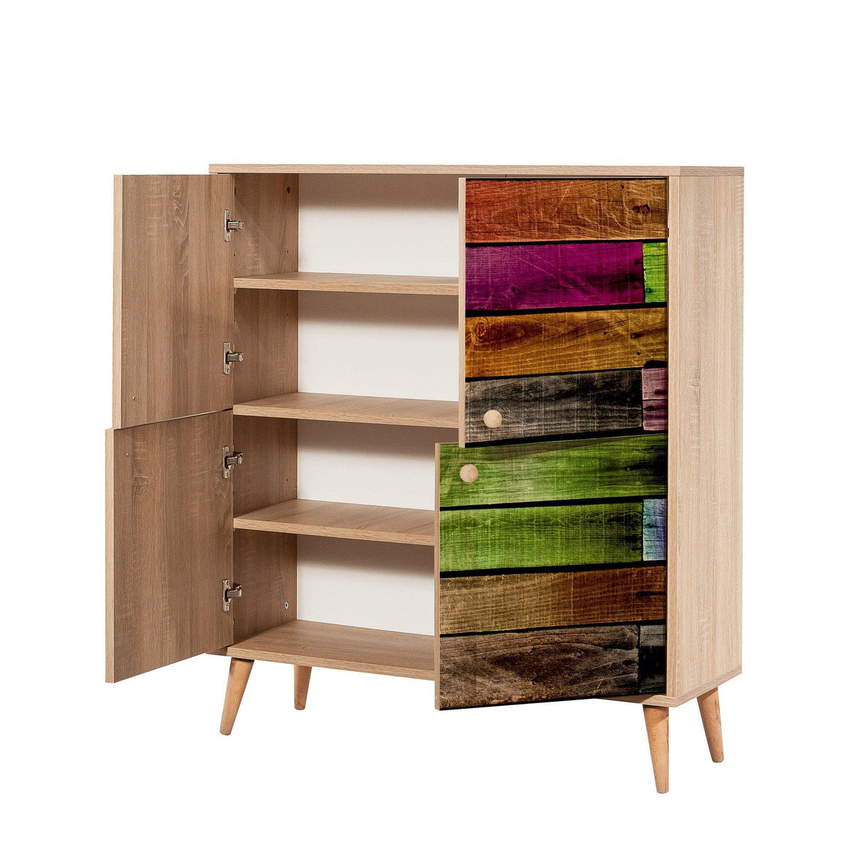 Set de mobilier pentru hol Multilux - 726 - 1053 Hallway Furniture Set 2, Sonomo, 111x36x95 cm