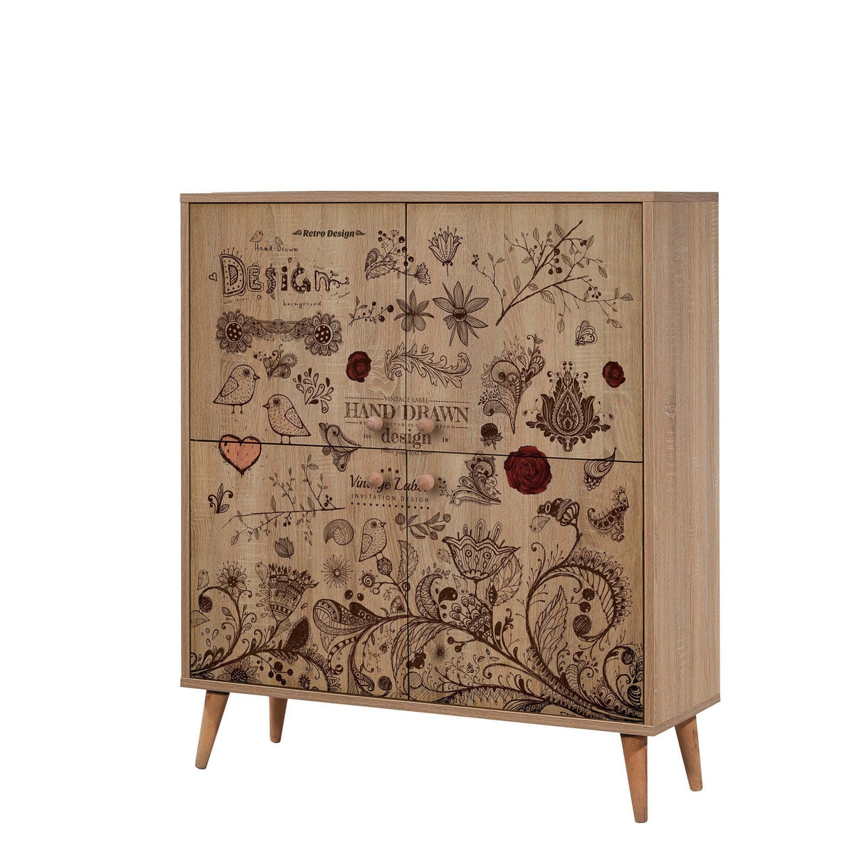 Set de mobilier pentru hol Multilux - 726 - 1053 Hallway Furniture Set 6, Sonomo, 111x36x95 cm