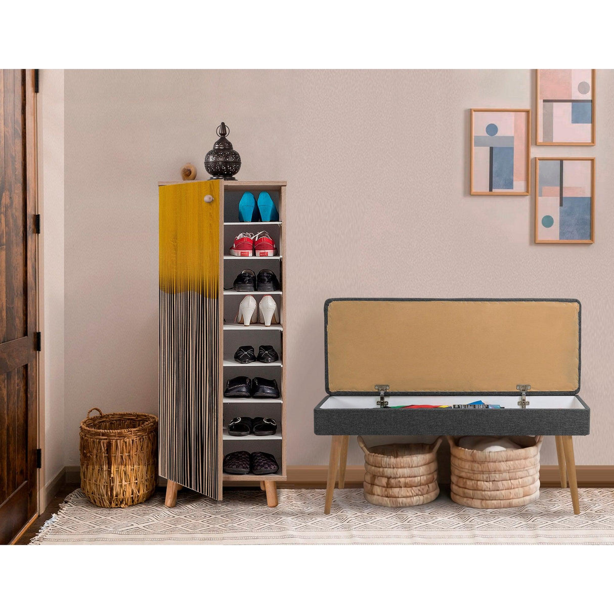 Set de mobilier pentru hol Vegas Sonomo - 200 - 0900 Hallway Furniture Set 15, Sonomo, 105x50x40 cm