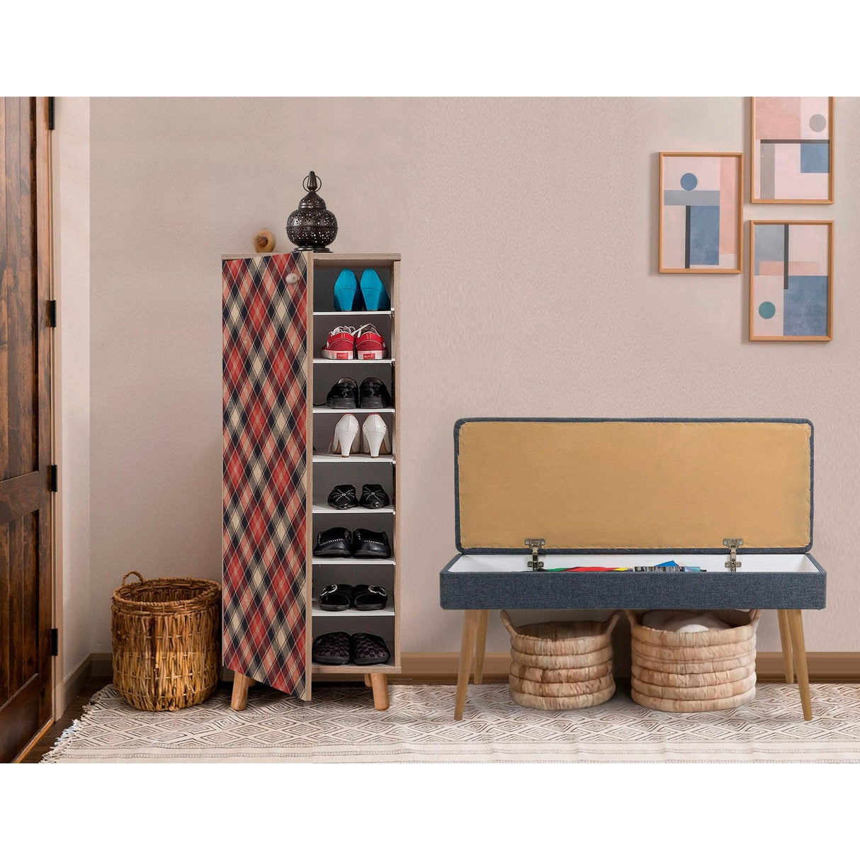 Set de mobilier pentru hol Vegas Sonomo - 200 - 0900 Hallway Furniture Set 21, Sonomo, 105x50x40 cm