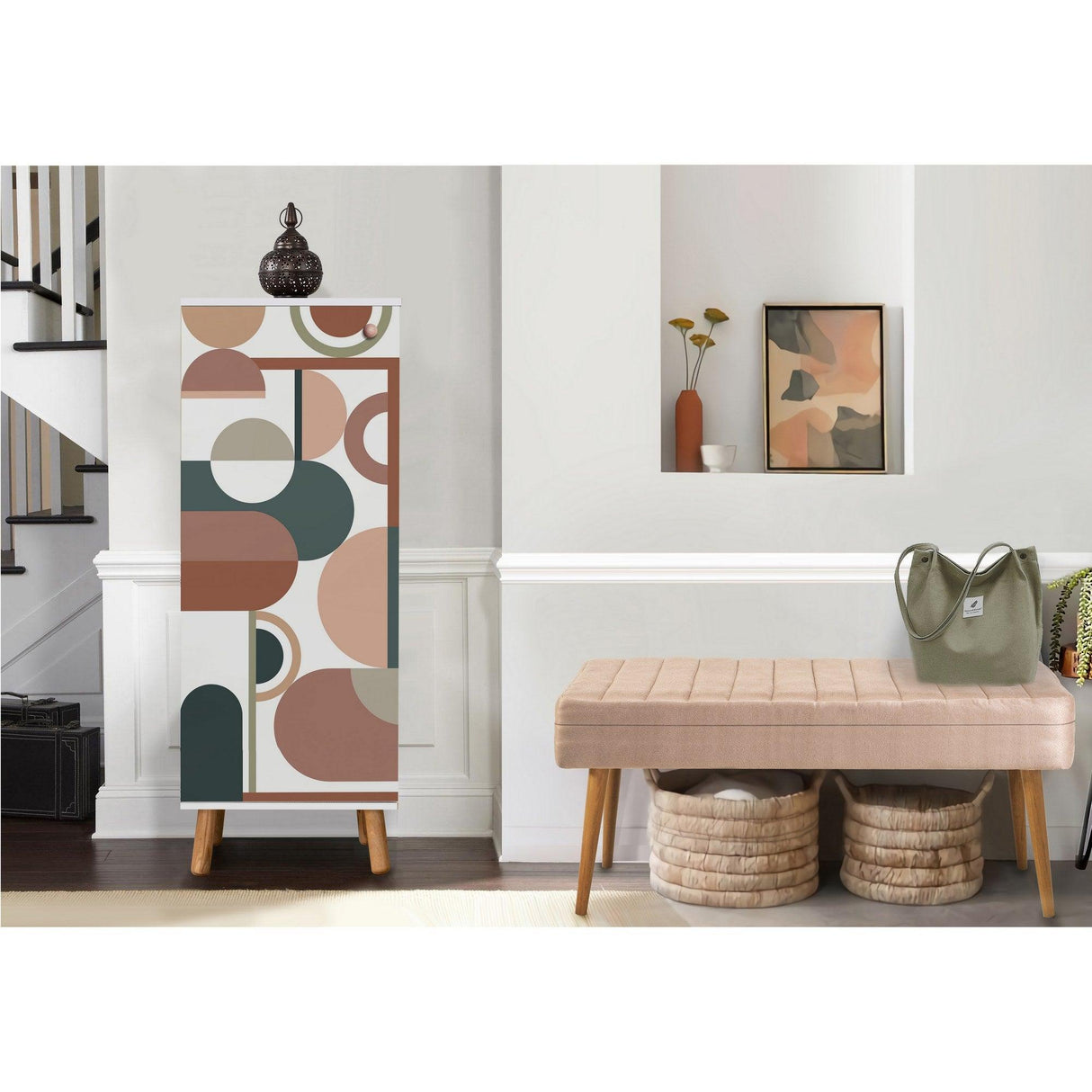 Set de mobilier pentru hol Vegas Sonomo - 200 - 0900 Hallway Furniture Set 33, Alb, 105x50x40 cm