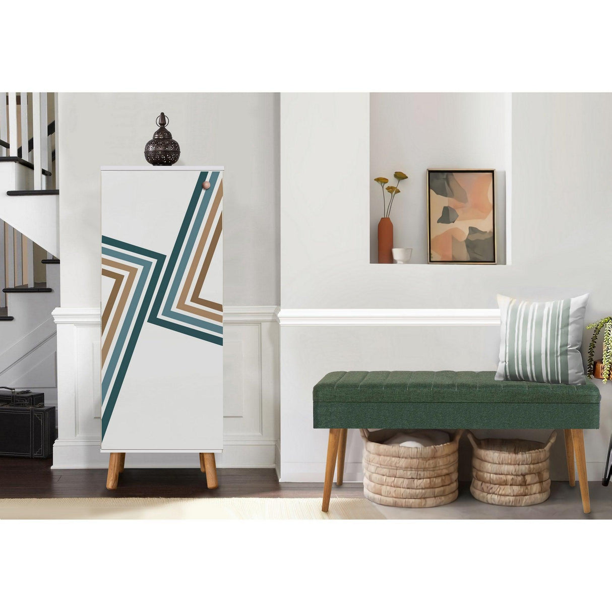 Set de mobilier pentru hol Vegas Sonomo - 200 - 0900 Hallway Furniture Set 44, Alb, 105x50x40 cm