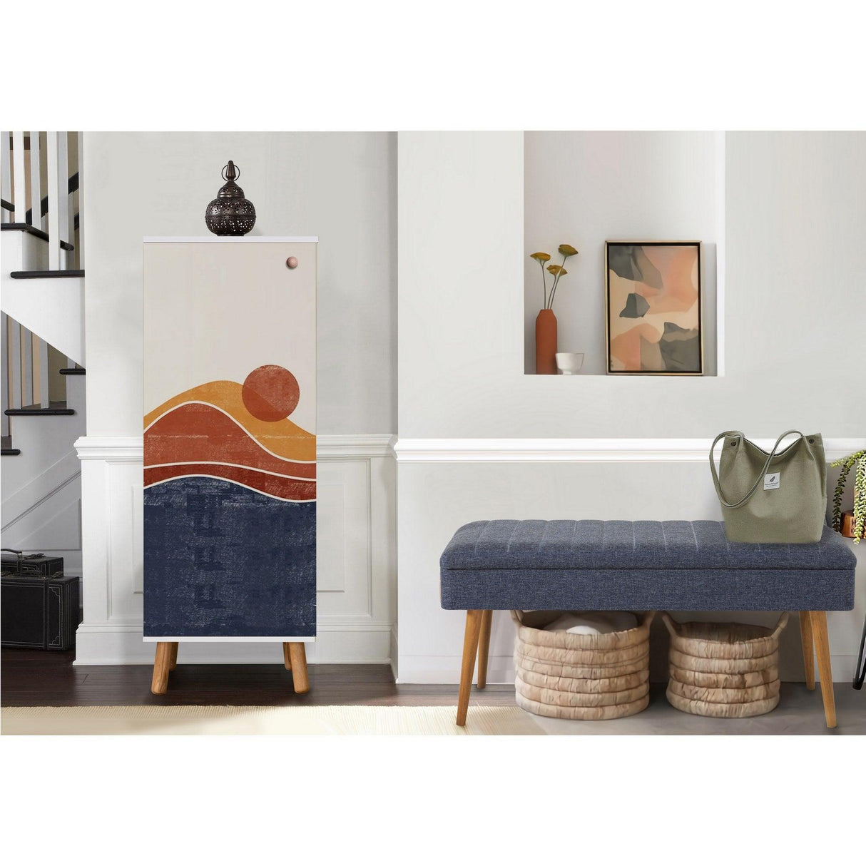 Set de mobilier pentru hol Vegas Sonomo - 200 - 0900 Hallway Furniture Set 51, Alb, 105x50x40 cm