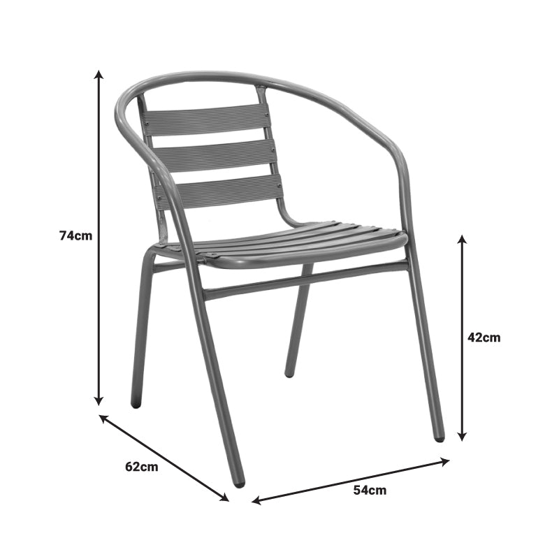 Set de mobilier pentru sufragerie cu masă și scaune Tade-Ensure, Metal și Sticlă, Multicolor, 140x80x70 cm