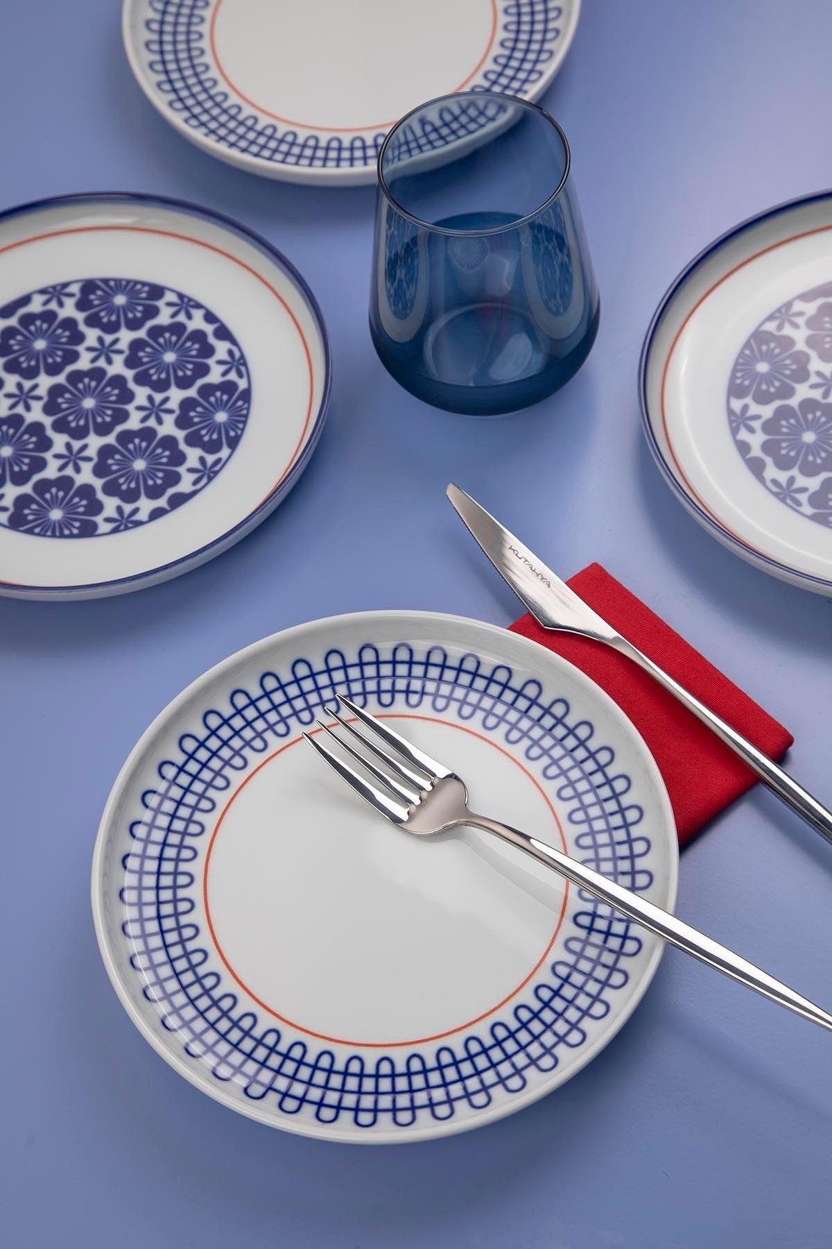 Set de servire pentru tort 07, Multicolor, 19x2x19 cm