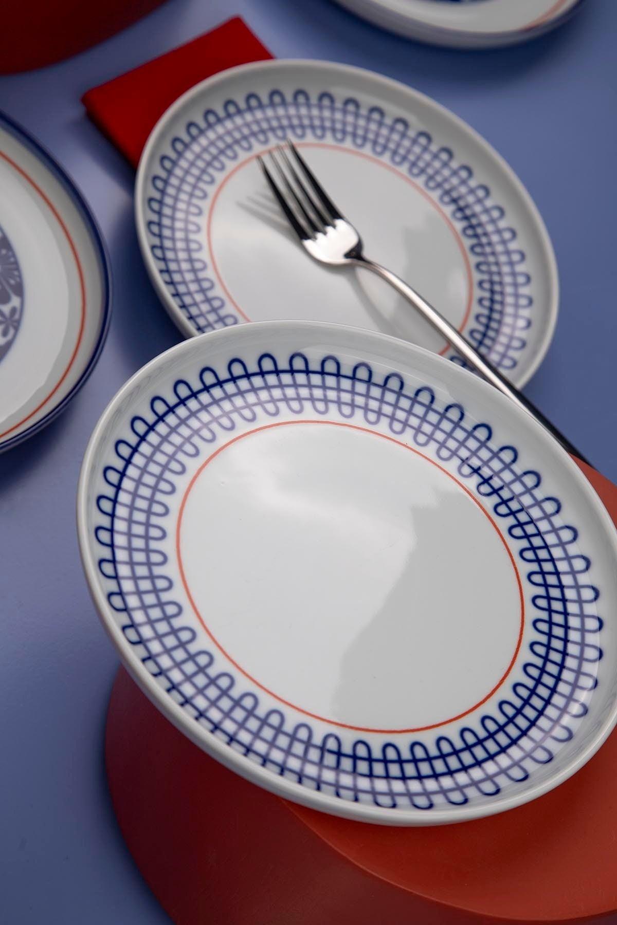 Set de servire pentru tort 07, Multicolor, 19x2x19 cm