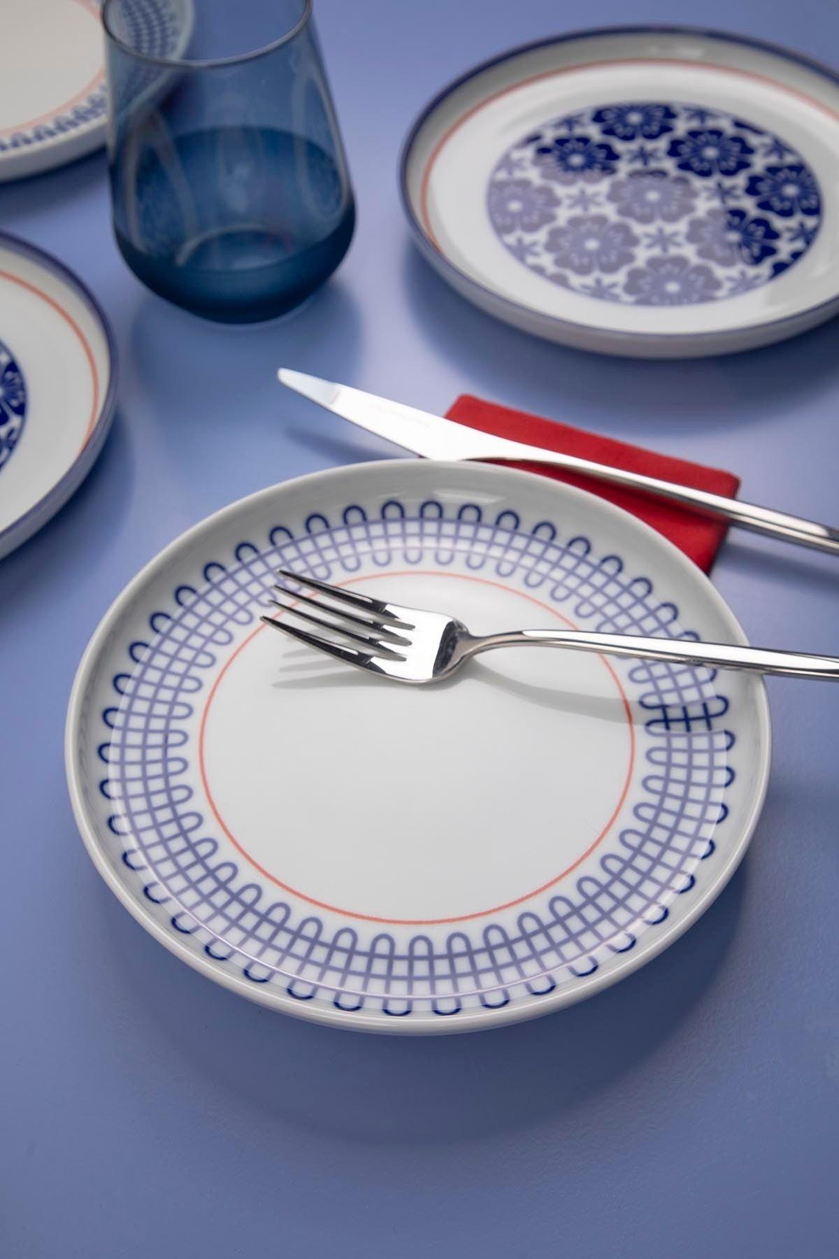 Set de servire pentru tort 07, Multicolor, 19x2x19 cm