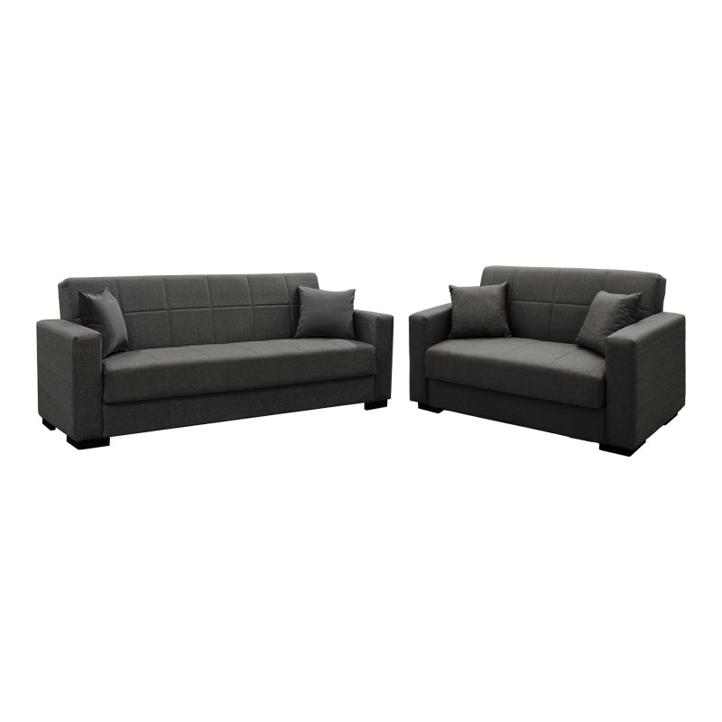 canapea Set de sufragerie 2 piese Vox, antracit 83x214 cm