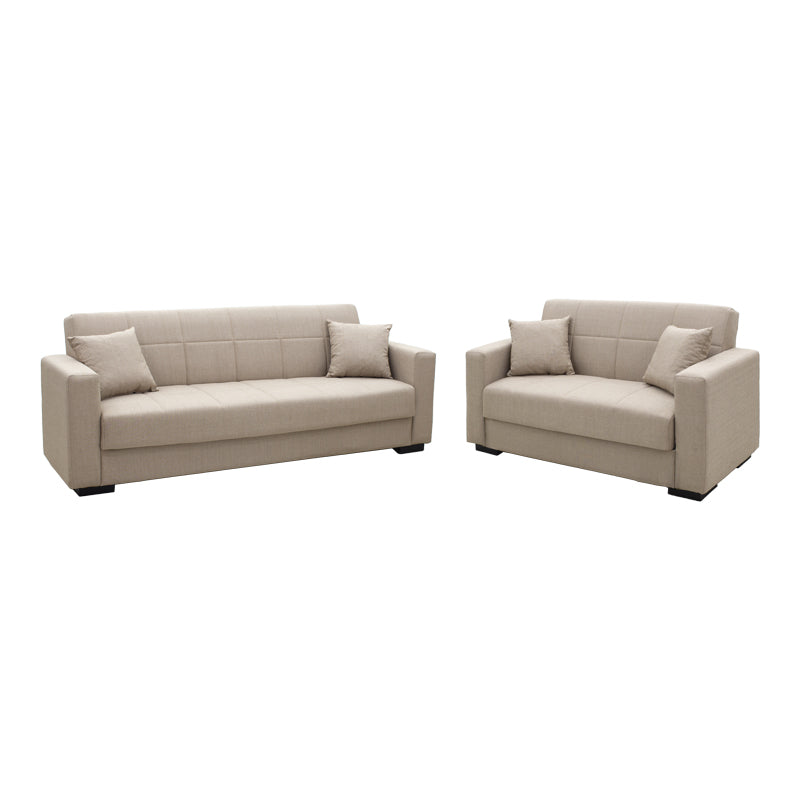 canapea Set de sufragerie 2 piese Vox, crem 83x214 cm