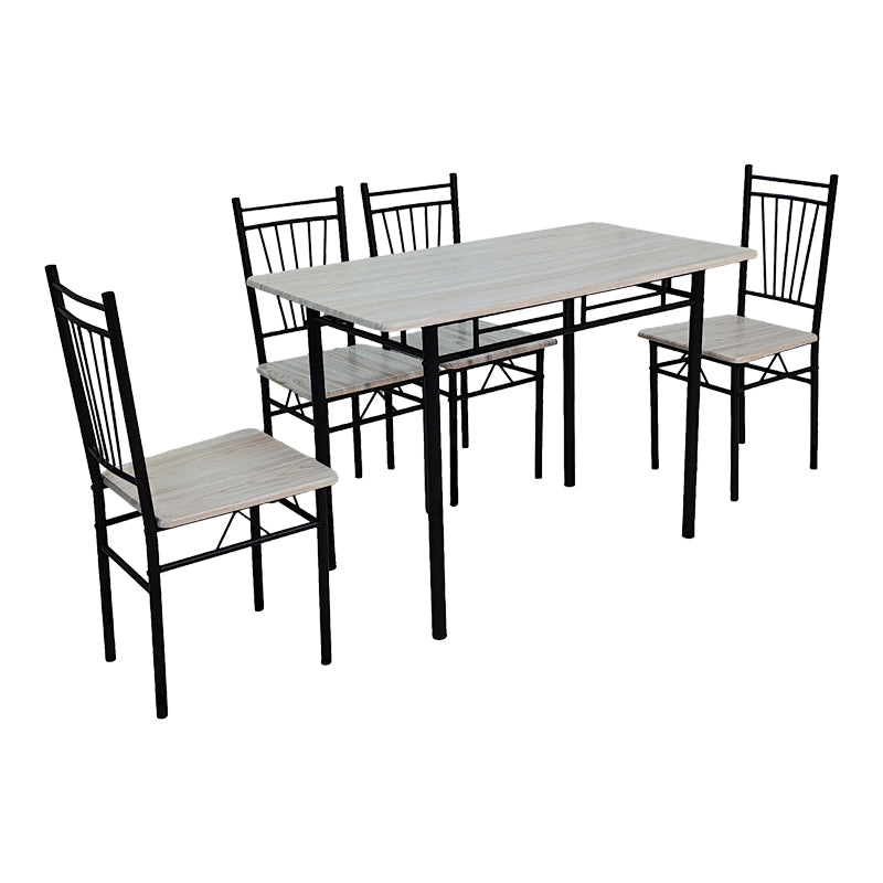 Masa Cu Scaune Set dining cu masă și 4 scaune Roza, și metal, 120x65x75 cm