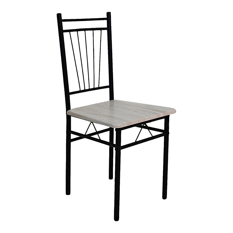Set dining cu masă și 4 scaune Roza, și metal, Stejar, 120x65x75 cm, detaliu produs