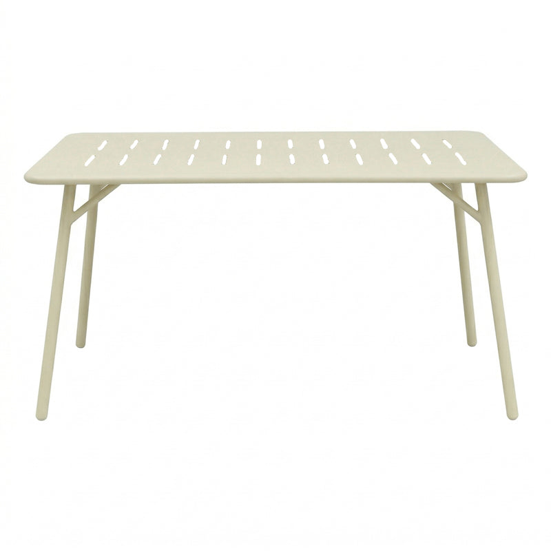Set dining exterior Moraja Federal, 5 piese, Crem, 140x80x72 cm