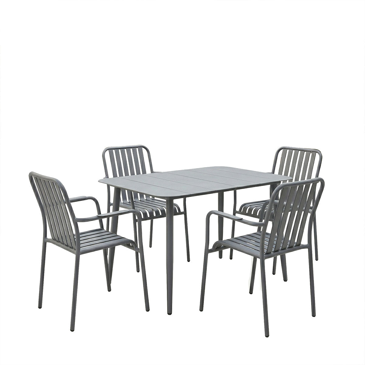 Set dining exterior Heven Vista, 5 piese, 120x70x72 cm - Antracit