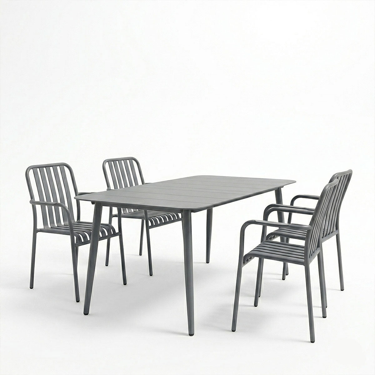 Set dining exterior Heven Vista, 5 piese, 150x80x72 cm - Antracit