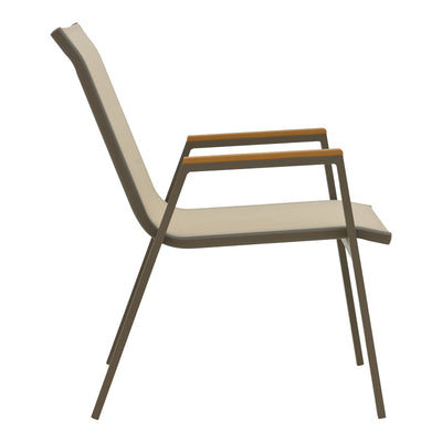 Set dining Lafla-Azelie, 7 piese, Sampanie-Natural, 160-240x100x75 cm, perspectiva suplimentara