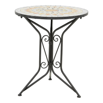 Set dining Sellis, 3 piese, Mozaic, Negru, 60x60x70 cm, foto produs 9