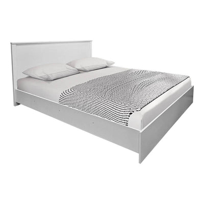 Set Dormitor cu Pat 160x200 cm Athos, Alb, Set de 4 Piese, imagine suplimentara