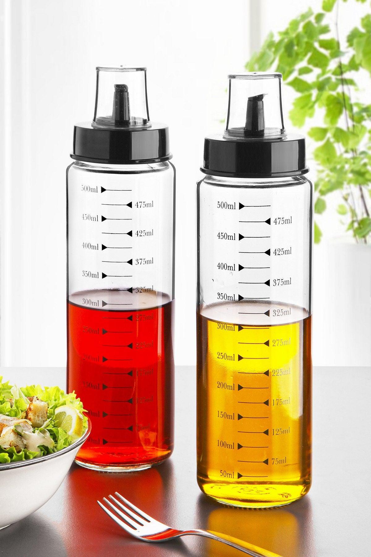 Set dozator de ulei Oil Dispenser Set MRT-2x500ml, Multicolor, 15x8x26 cm