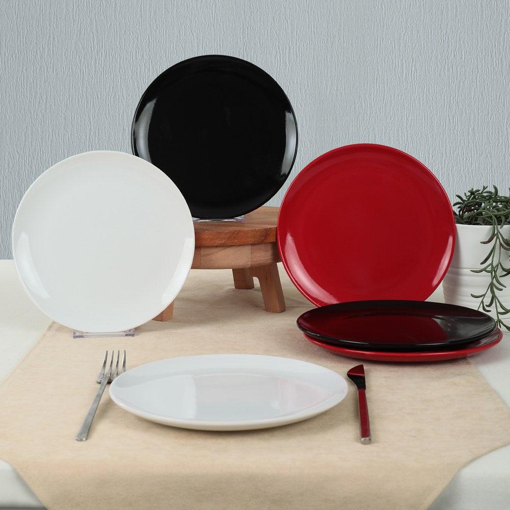 Set farfurii din ceramica pentru desert, Multicolor, 12 cm