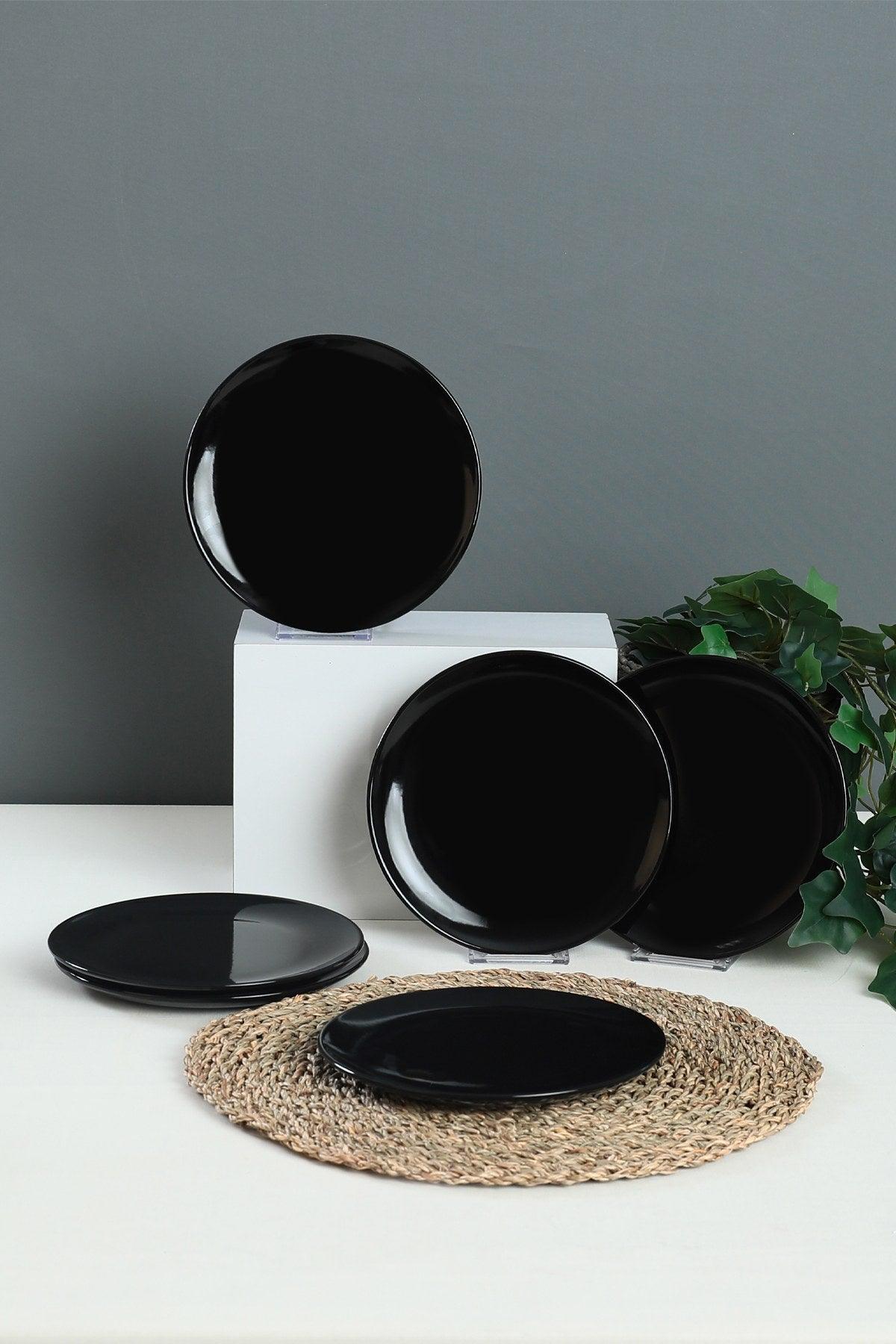 Set farfurii din ceramica pentru desert, Multicolor, 21 cm